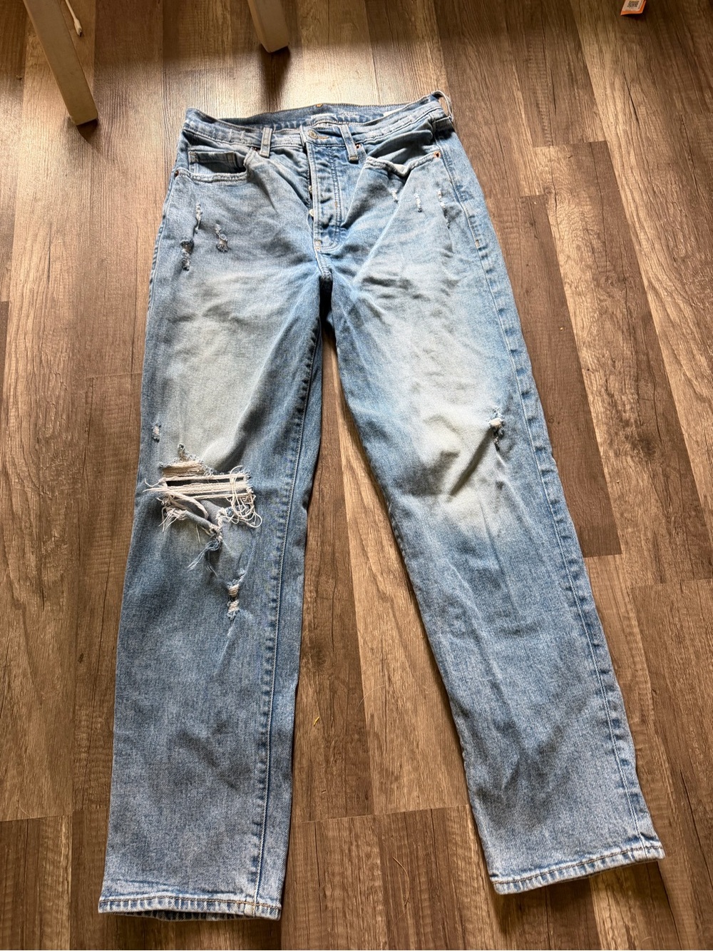 Old Navy Light Blue Slim Straight Jeans